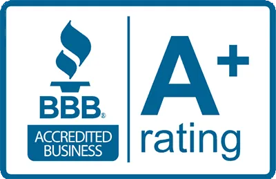 Better Business Bureau Accredited Business, A+ rating